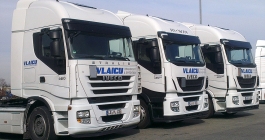 Fahrzeugbeschriftung dreier Zugmaschinen für Vlaicu in Ludwigsburg