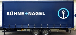 LKW-Planendruck für Kühne+Nagel in Stuttgart