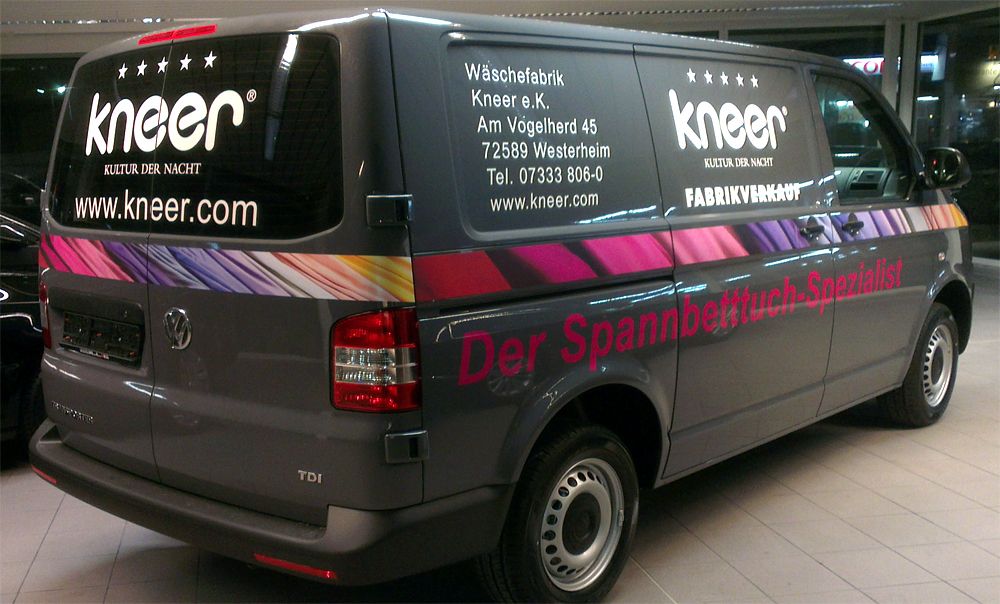 Fahrzeugbeschriftung für Kneer GmbH aus Westerheim