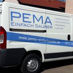 Nutzfahrzeugbeschriftung für die Firma PEMA aus Esslingen